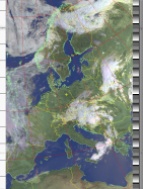 NOAA 15 southbound 85E at 23 Jun 2019 06:41:37 GMT on 137.62MHz, HVCT enhancement, Normal projection, Channel A: 2 (near infrared), Channel B: 4 (thermal infrared)